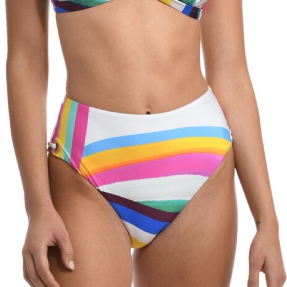 SUNSHINE 79 Rainbow One Shoulder Bikini Set Size 10 - Picture 7 of 16